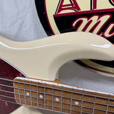 Ernie Ball Music Man 30th Anniversary Stingray sting ray 5 H Bass with Case 2018 - Translucent Buttercream / Roasted maple neck / maple fingerboard image 3