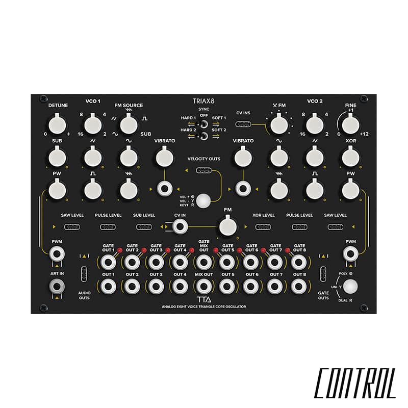 Tiptop Audio Triax8 - Analog Eight Voice Triangle Core Oscillator image 1