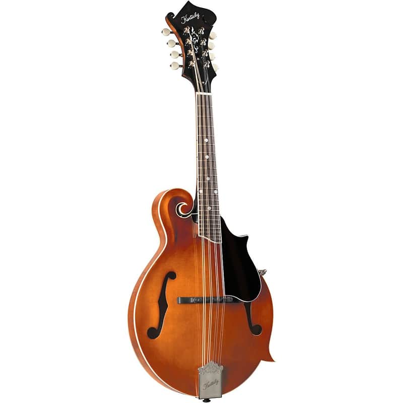 Kentucky KM-752 Deluxe F-Style Mandolin Regular Transparent Amber image 1