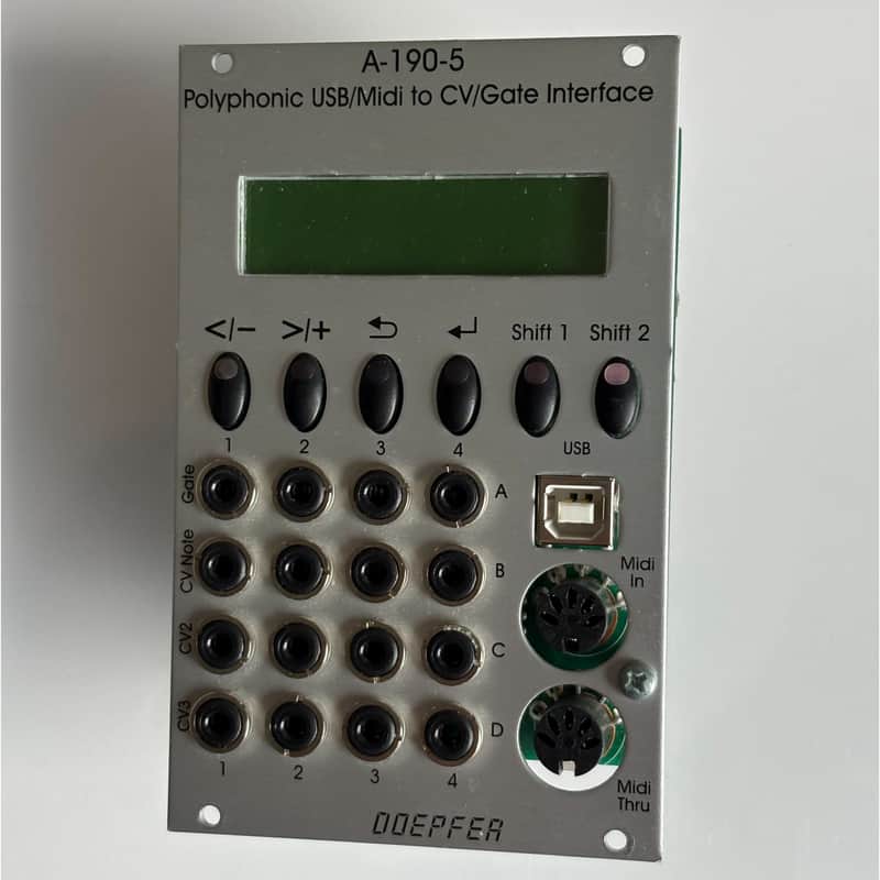 Doepfer A-190-5 Polyphonic USB / MIDI to CV / Gate Interface 2010s - SIlver image 1