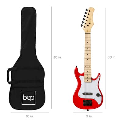 Best Choice Products Kids Electric Guitar Beginner Starter Kit w/ 5W Amplifier - 30 in-Sunburst image 21