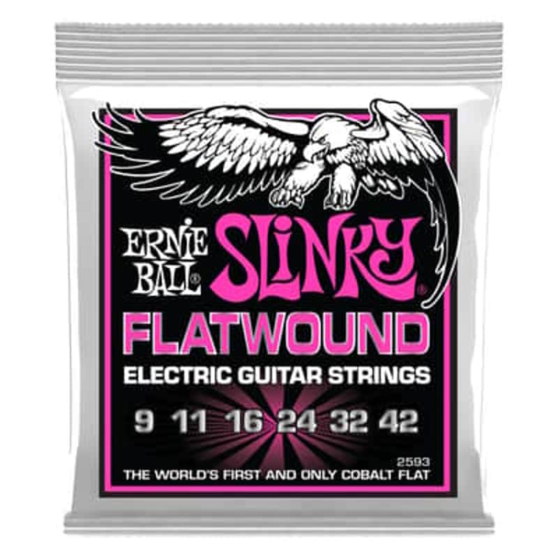 Ernie Ball 2593 Super Slinky Flatwound Electric Guitar Strings 9-42 Gauge - CLOSEOUT image 1