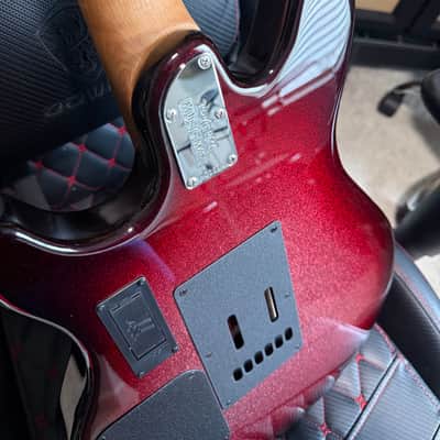 Ernie Ball Music Man James Valentine Signature Tremolo 2022 - Maroon Burst Sparkle image 3