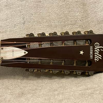 1970 USA Harmony Stella H913 Slot Head 12 String Acoustic Guitar Natural image 3
