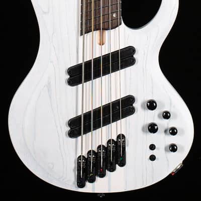 Ibanez Bass Workshop BTB865MS 5-string Bass Transparent White Flat (875) image 3