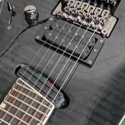 ESP Horizon Kiko 27 Frets Heel Cut 2013 See Thru Black Grass Roots image 17