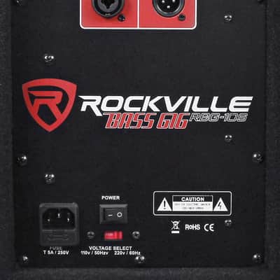 New Rockville RBG10S Bass Gig 10" 1200 Watt Active Powered PA Subwoofer DJ/Pro image 4