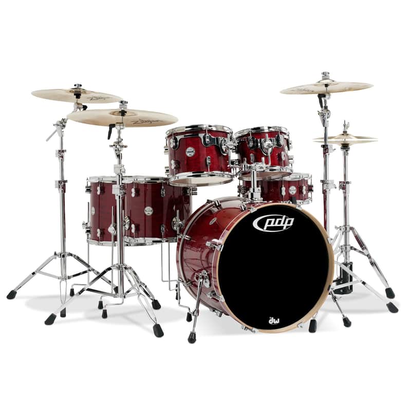 PDP Concept Series 6-Piece Maple Shell Drum Kit - Cherry Stain image 1