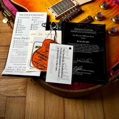 2013 Gibson Les Paul Joe Walsh 1960 Murphy Aged Tangerine image 15