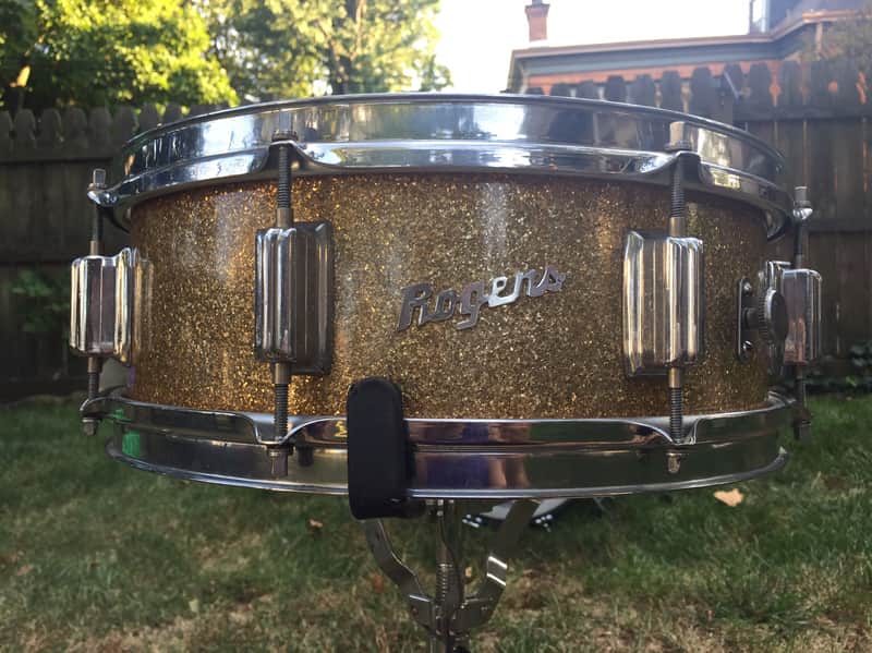 Rogers Tower 5x14" 8-Lug Wood Snare Drum with Beavertail Lugs 1960s image 1