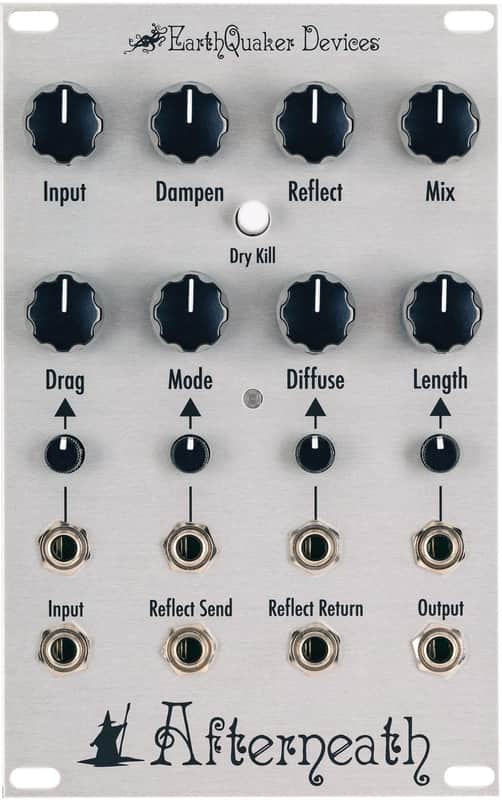 EarthQuaker Devices Afterneath Reverb Eurorack Module Limited Edition 2022 - Raw Silver image 1