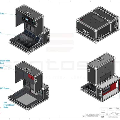 ProX XSM-AVMG3U6U Video Controller Flight Case, ATEM 1 M/E Camera Control Panel image 19