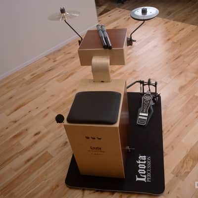 LOOTA PROFESSIONAL DRUM KIT BUNDLE, NATURAL ARCTIC BIRCH, WITH RIGHT FOOT PEDAL image 6