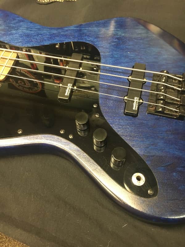 T.Davis Customs Muchaman J Bass 2017 Trans Blue image 1