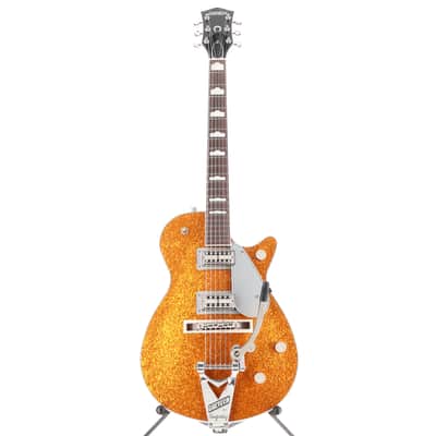 Gretsch G6129T-89 Vintage Select '89 Sparkle Jet with Bigsby, Gold Sparkle, Stage Ready (H11) (92903) image 5