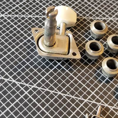 Fender F Tuners - F logo - Vintage - 1968 - White Cream Ivory Pegs - full kit image 8