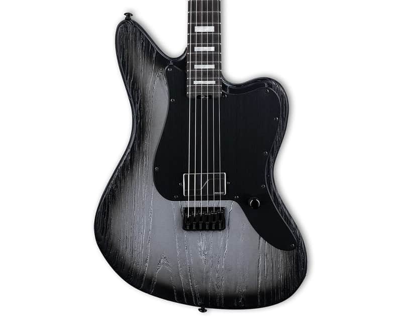 ESP LTD XJ-1 Baritone HT Electric Guitar - Silver Blast w/Ebony Fingerboard image 1