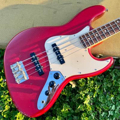 Fender Collector Series Dakota Red Jazz Bass Guitar 1981-1983 image 3