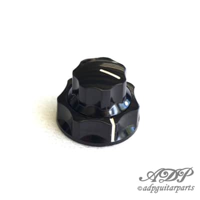Upper Concentric Knob Deluxe Jazz Bass® Black Fender® image 4