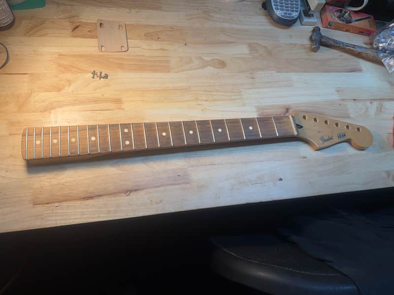Fender Guitar Neck Lead 3 III Fits Strat Replacement Mexico Made MIM - For Parts image 1