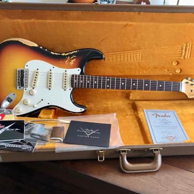 Fender 1959 Custom Shop Stratocaster 2010 - Heavy Relic Sunburst image 1
