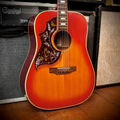 Gibson Hummingbird LEFT-HANDED Cherry Sunburst 1979 image 7