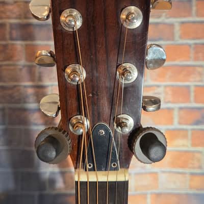 Vintage Japan 1970s S. Yairi 9110 SYairi Dreadnought Acoustic Natural - Top Splice Repair & GREAT Sound! image 3