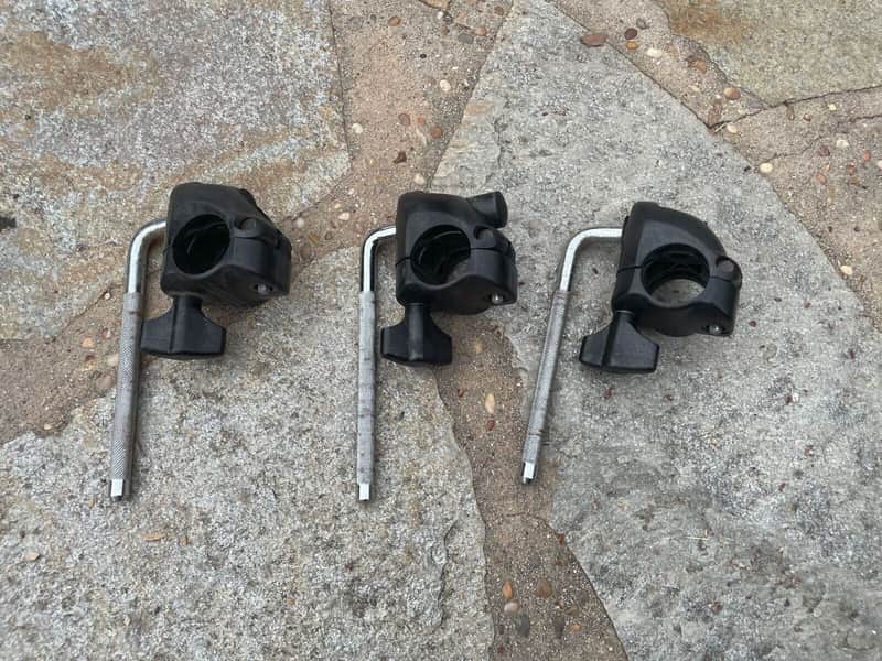 3 PACK Roland MDS-9 MDS-4 tom clamps cymbal rack mounts image 1