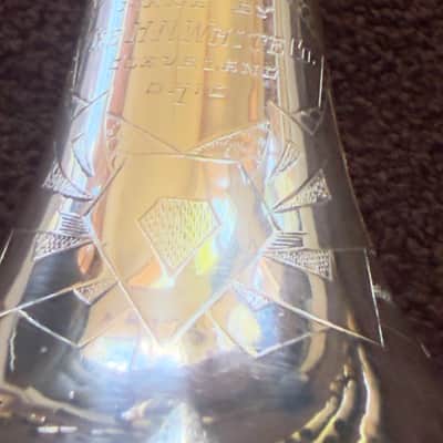H.N. White King Silvertone Liberty #2 Trumpet 1936 - Sterling Silver and brass image 8