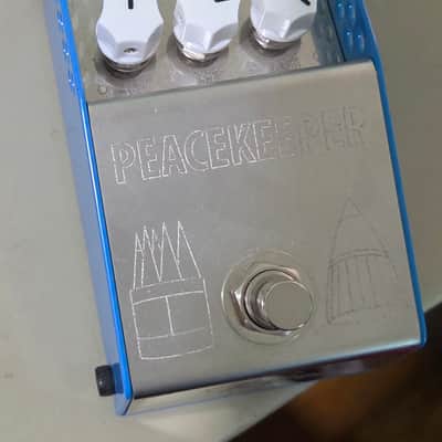 ThorpyFX Peacekeeper V2 Low-Gain Overdrive 2024 - Silver/Blue/White image 3