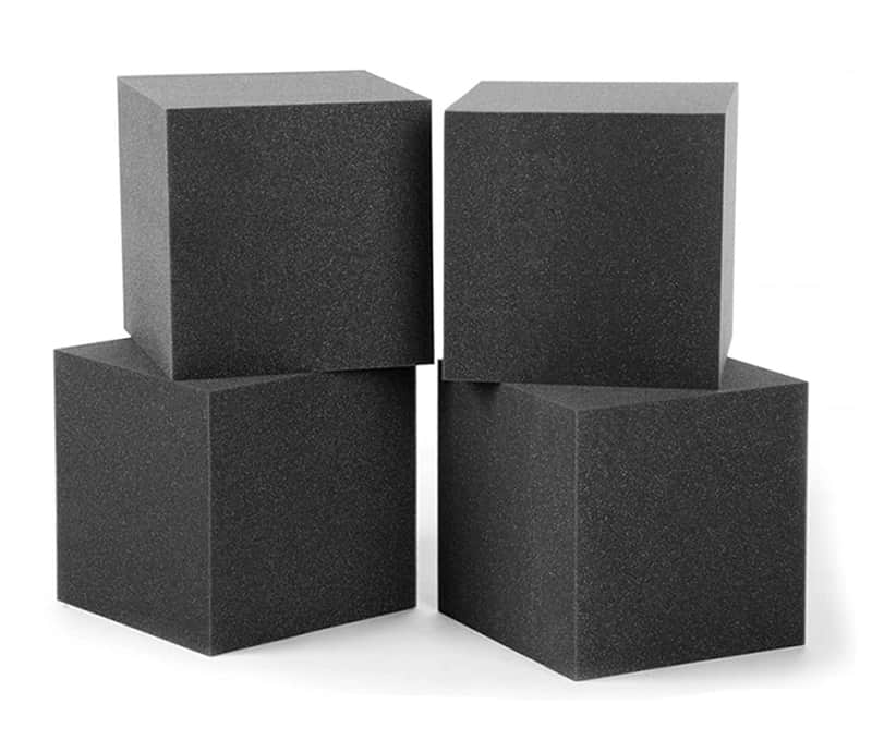4 PACK Acoustic Foam Bass Trap Corner Cubes - 7.8 x 7.8 x 7.8 " Studio Foam  Corner Blocks image 1
