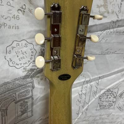Epiphone Inspired by Gibson Custom Shop '60 Les Paul Special Double Cutaway TV Yellow Gibson Style Open Book Headstock image 3