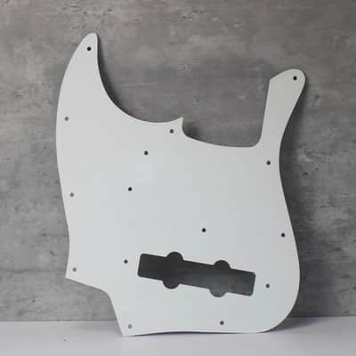 Vintage Jazz Bass Pickguard For USA Fender - White Wide Bevel 3 Ply image 2