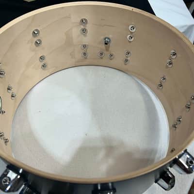 SJC 7"X14" Tour Model 10 ply maple (1274-12154) 11/24/20 - Black Matte Lacquer image 13