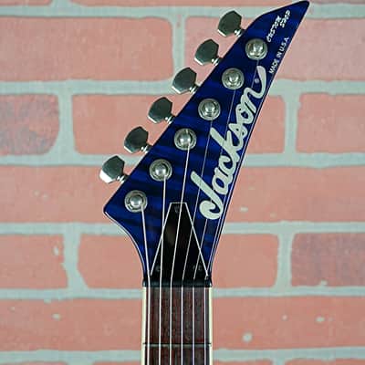 Jackson USA Custom Shop SLS Soloist Flame Maple Top Indy Blue 1997 OHSC image 15