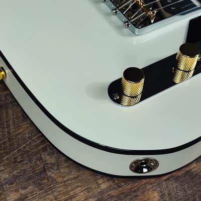 MyDream Partcaster Custom Built - Black and White Thinline Charlie Christian image 7