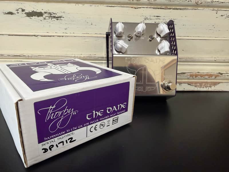 ThorpyFX The Dane Peter Honore Signature Overdrive / Boost 2010s - Silver / Purple image 1