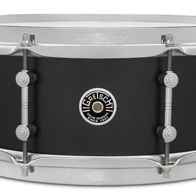 Gretsch Brooklyn Series MJ Standard 5.5x14 Snare -Satin Black Metallic image 2