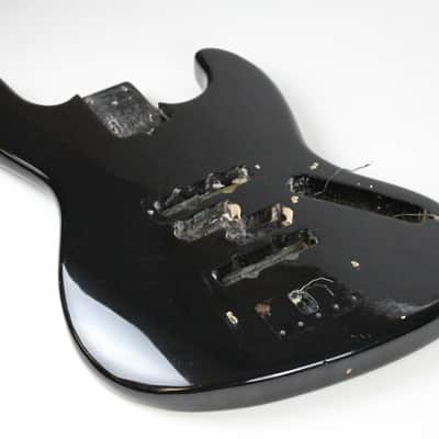 1974 Vintage Fender Jazz Bass BODY Black Re-fin American JazzBass Precision Lightweight 4.2 LBS 1970's image 6