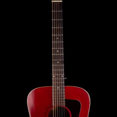 Vintage 1977 Guild D-25 Cherry Acoustic Guitar With OHSC image 8