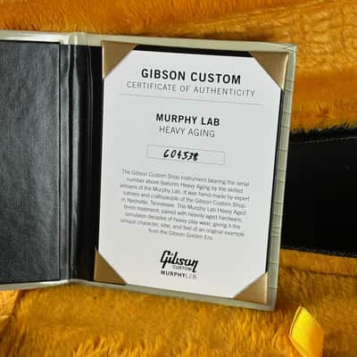 Gibson Custom Limited 68 Les Paul Custom Olive Drab Top Ebony Back Heavy Aged 604538 image 13