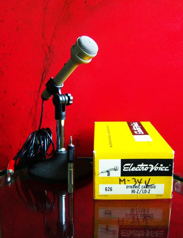 Vintage 1970's Electro-Voice 626 / 626A / 627 Cardioid Dynamic Microphone High Z w accessories 627A 627C # 1 image 1