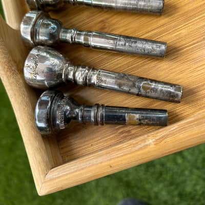 Trumpet mouthpieces Conn 7C and other makers 1970's - silver x 18 pcs image 9