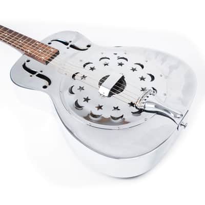 Dobro Duolian Nickle Plated Palm Tree, Sun & Moon Owned By Billie Joe Armstrong Of Green Day image 7