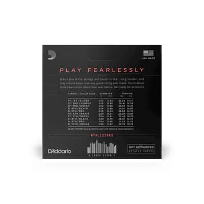 D'Addario NYXL 12-38 Custom Medium E9 Pedal Steel Guitar Strings - NYXL1238PS image 3