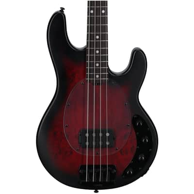 Sterling by Music Man Ray34 Electric Bass Guitar, Dark Scarlet Burst, Open Box (Very Good) image 3