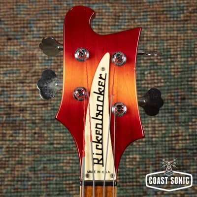 1991 Rickenbacker 4003 Bass w/ Bartolini TCT Preamp, Fireglo, Made in USA, with case image 11