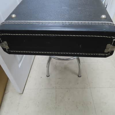 Fender Vintage Black Tolex Deluxe Hard Side Case, w/ Orange Interior (USA) image 6