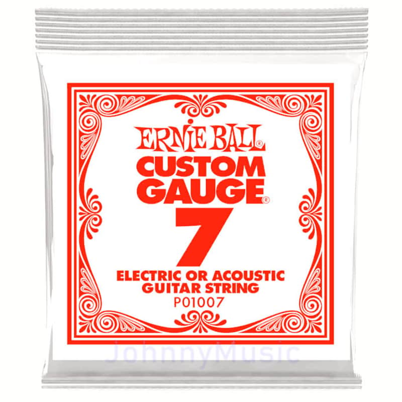 .007 Custom Gauge Plain Steel Single Extreme-Bends String For Electric Guitar Strings Specially Tempered High Carbon - The Slinky Standard! image 1