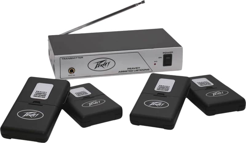 Peavey Assisted Listening Quad Wireless In-Ear Monitor System, 72.9MHz image 1